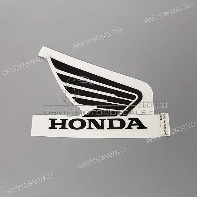 Honda CB600F Hornet Brandstoftank Wing Sticker Rechts OEM 87121MBZC50ZA