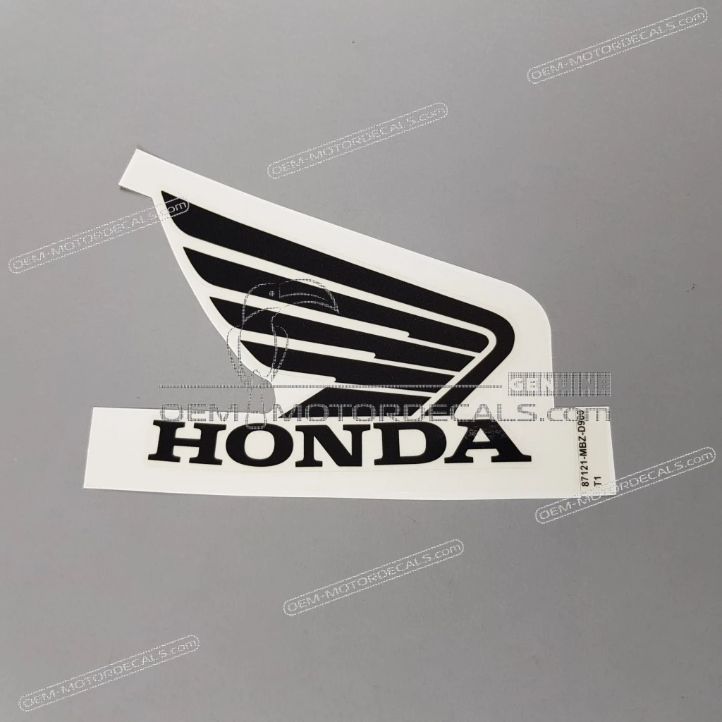 Honda CB600F Hornet Fuel Tank Honda Wing Logo Decal Right Side OEM 87121-MBZ-D90ZA