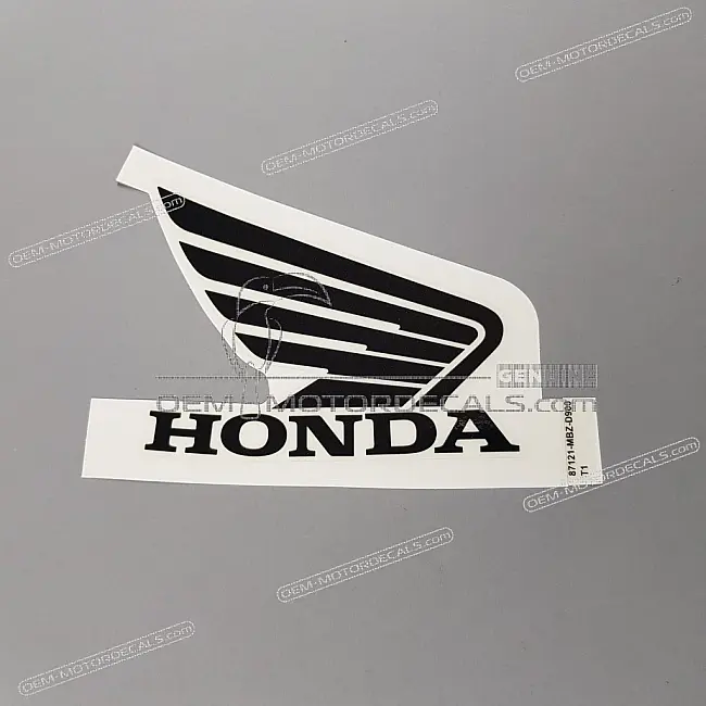 Honda CB600F Hornet Brandstoftank Honda Wing Logo Sticker Rechterzijde OEM 87121-MBZ-D90ZA