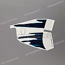 Side fairing stripe, left side
