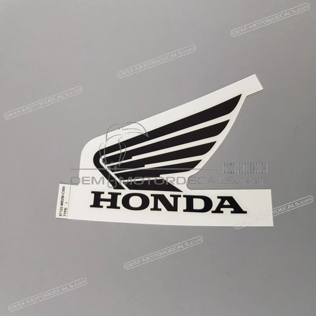 Honda CB600F Hornet Fuel Tank Honda Wing Logo Left Side OEM 87122MBZC50ZA