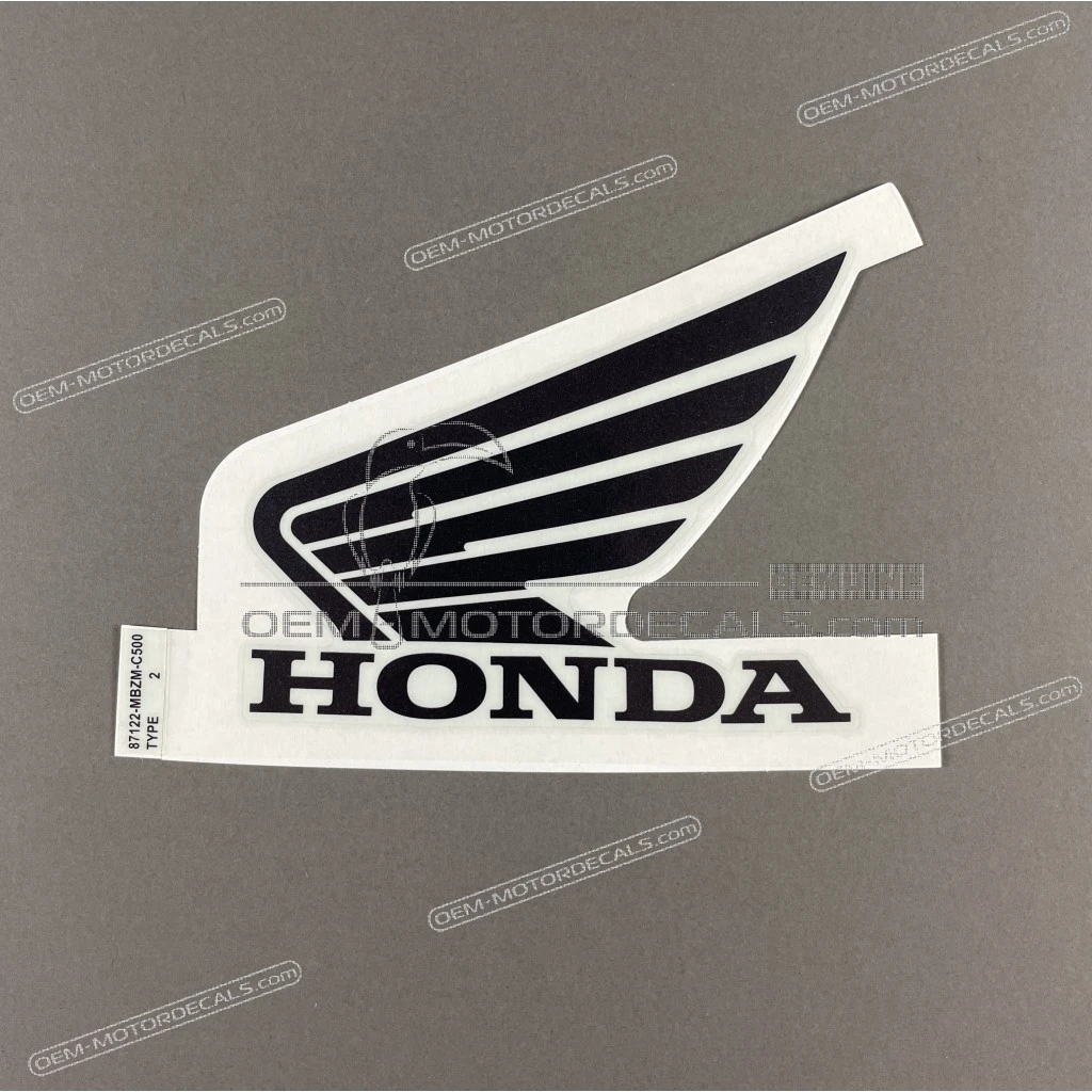 Honda CB600F Hornet Decalcomania Serbatoio Honda Wing Lato Sinistro OEM 87122MBZC50ZB