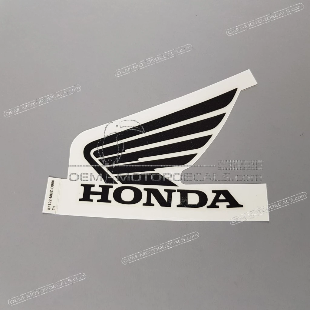 Honda CB600F Hornet Fuel Tank Honda Wing Logo Decal Left Side OEM 87122MBZD90ZA