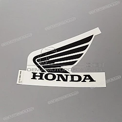 Fuel tank Honda Wing logo decal, left side