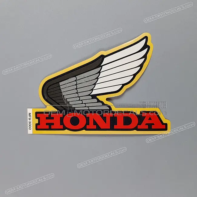 Honda VT500 Naklejka na bak TYPE-3 OEM 87122MF9300ZC