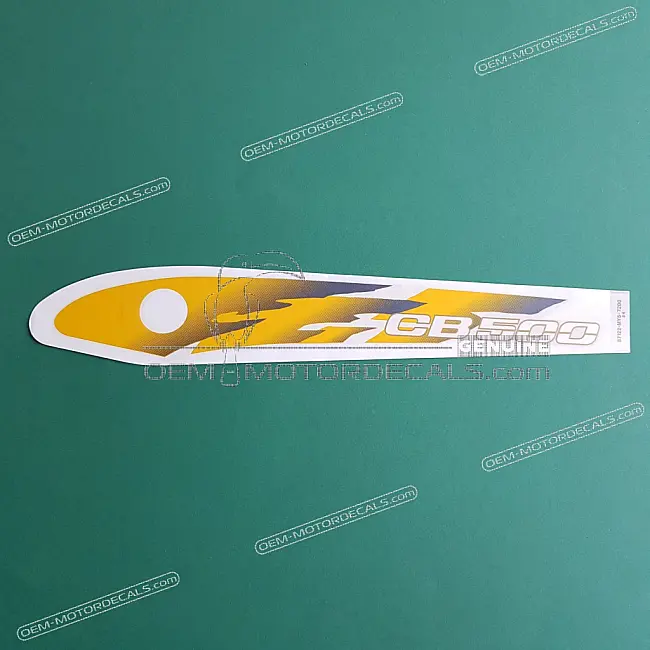 Originele Honda CB500 Achterkuip Sticker Linkerkant OEM 87122MY5720ZB Fabrieks Sticker