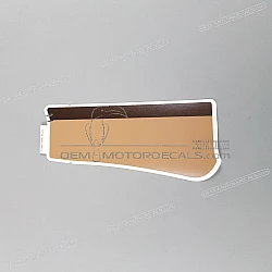 Side cowling decal, right side