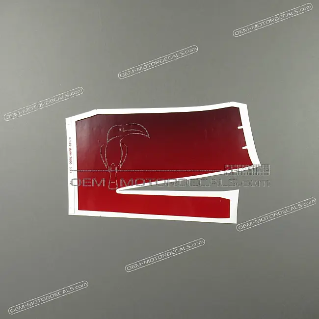 Genuine Honda XL600V TRANSALP Side Cowl Stripe Left Side OEM 87135MAW760ZB Factory Graphic