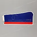 Zijkuip sticker, linksboven