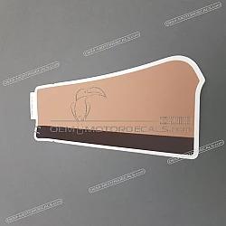 Side cowling decal, left side