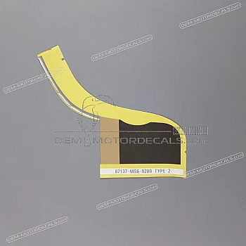 Side cowling decal, left side