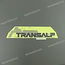 Autocollant de carénage latéral TRANSALP, côté gauche