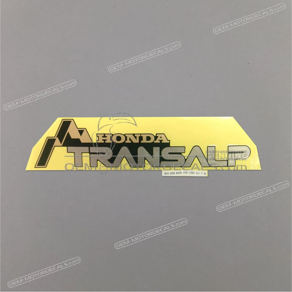 Autocollant Graphique Honda XL600V TRANSALP pour flanc de carénage OEM 87138MS6920ZC Pièce d'origine usine