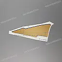 Fuel tank stripe decal, left side