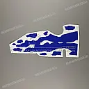 Fuel tank stripe, left side