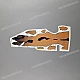 Honda XRV750 Africa Twin Adesivo Serbatoio Lato Sinistro OEM 87141MY1930ZC