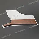 Left radiator shroud TRANSALP stripe, left side