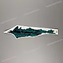 Left side fairing stripe decal