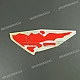 Honda XRV750 Africa Twin Originele Zijkap Sticker Graphic Linkerkant OEM Onderdeel 87147MY1000ZA Fabrieksnieuw