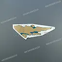 Autocollant de flanc de carénage Africa Twin, côté gauche