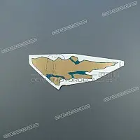 HONDA Autocollant de flanc de carénage Africa Twin, côté gauche 87147-MY1-000ZC