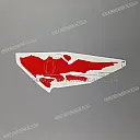 Africa Twin side cowl stripe, left side