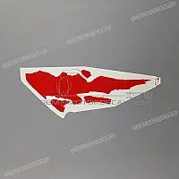 HONDA Africa Twin Side Cowl Stripe, Left Side 87147-MY1-930ZA