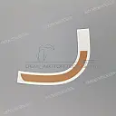 Left radiator shroud stripe decal