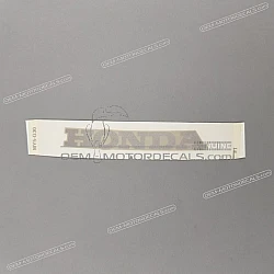 Front cowling decal