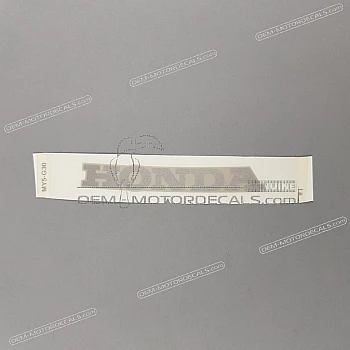 Front cowling decal
