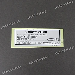 Caution label