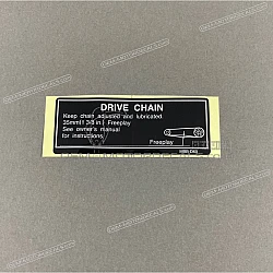 Caution label, Chain