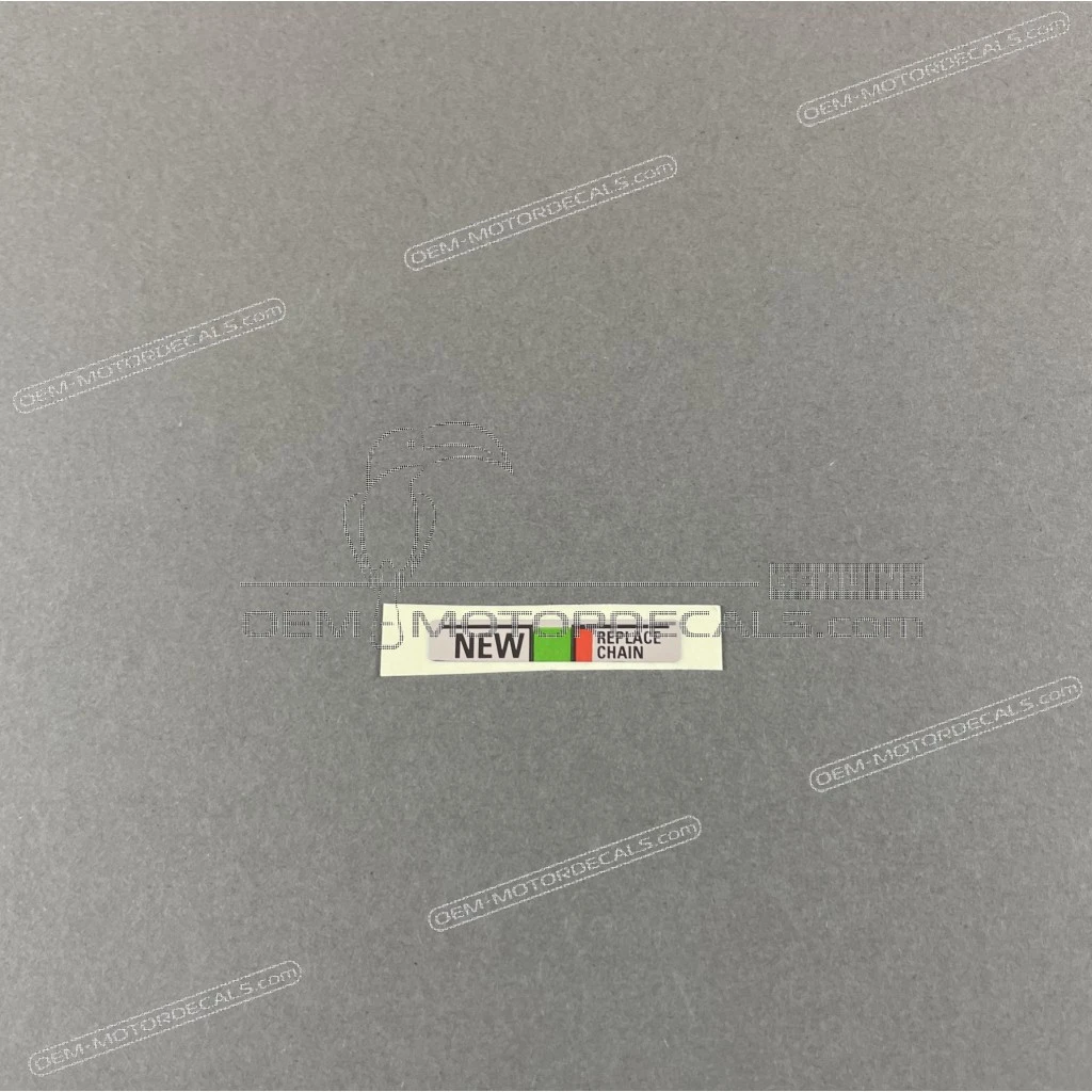 Honda CBF125 Kettenversteller-Aufkleber linke Seite OEM 87508MEL640