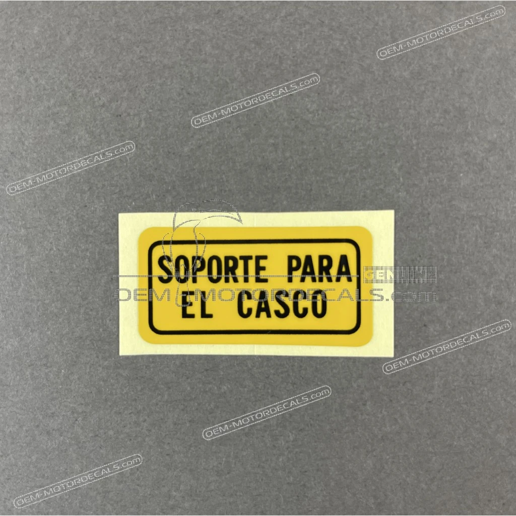 Honda CB250 Pegatina Soporte Casco OEM 87511398910