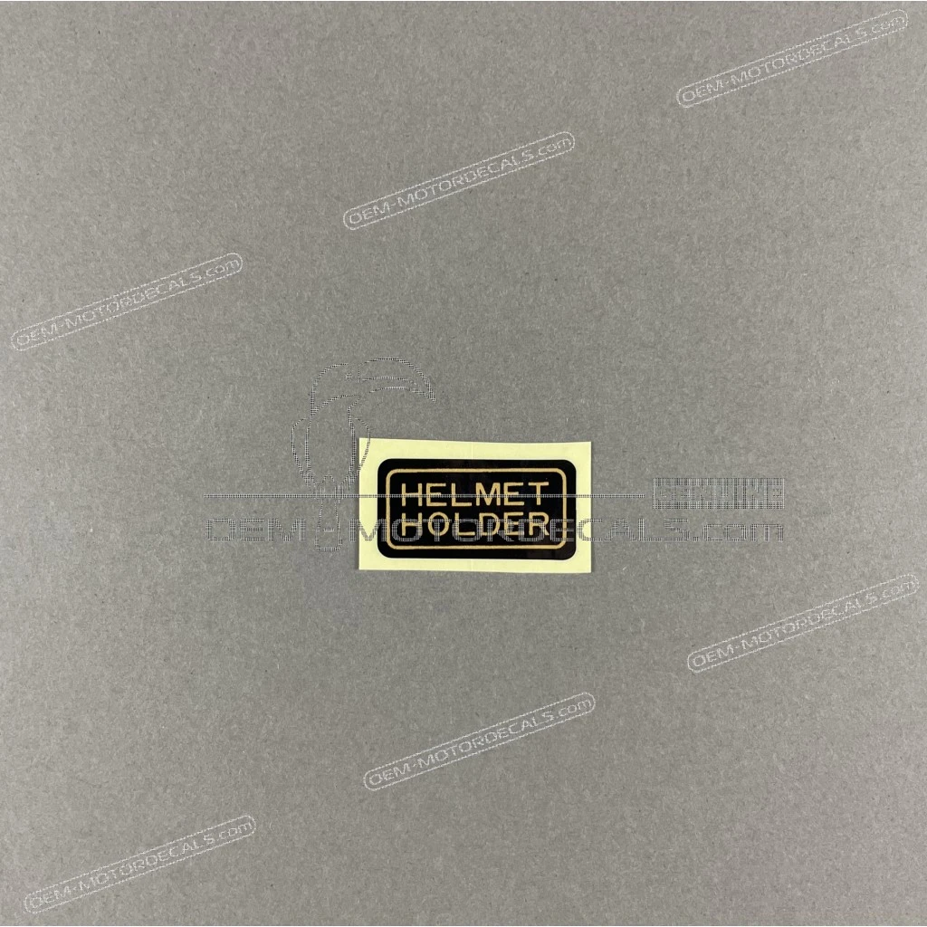 Honda NTV650 Helmhouder sticker linkerzijde OEM 87511KR3670