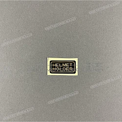 Helmhouder sticker, linkerzijde