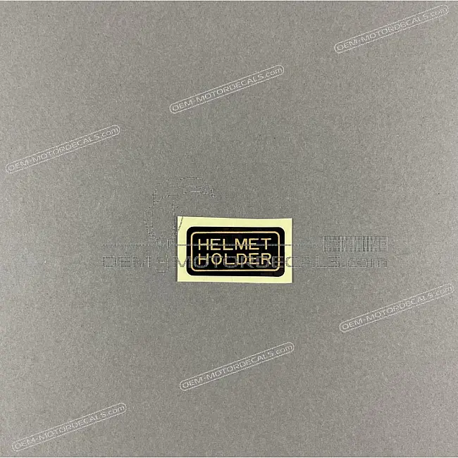 Étiquette support casque Honda NTV650 côté gauche OEM 87511KR3670