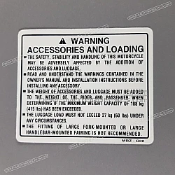 Caution label