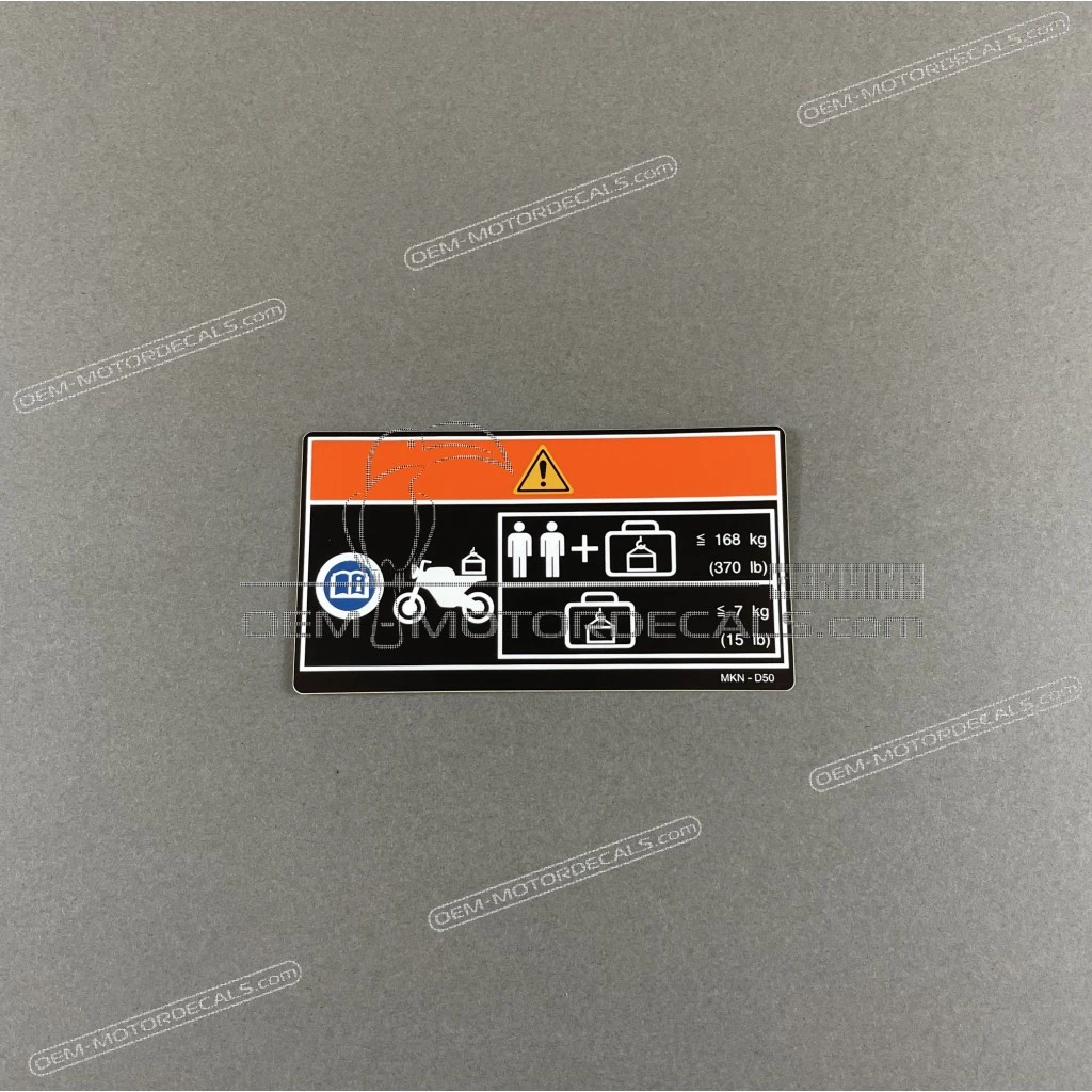 Autocollant d'accessoires et de charge Honda CB650R OEM 87512MKND50