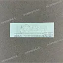 Visor caution label