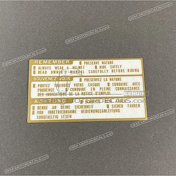 Etykieta ostrzegawcza