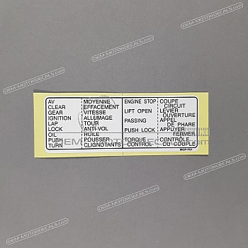 Caution label