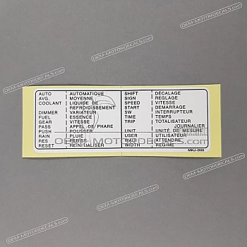 Caution label