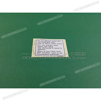 Etiqueta de precaución