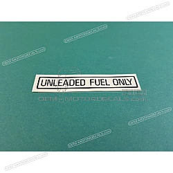 Etiqueta de precaución, Unleaded fuel