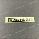 Caution label, Unleaded fuel
