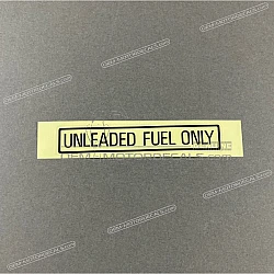 Vorsicht Etikett, Unleaded fuel