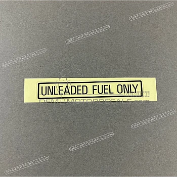 Vorsicht Etikett, Unleaded fuel