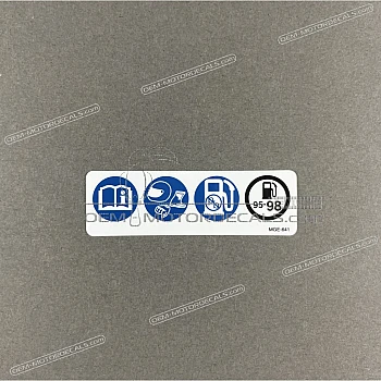 Etykieta ostrzegawcza, Unleaded fuel