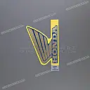 Autocollant logo HONDA pour réservoir, côté gauche